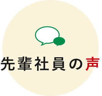 先輩社員の声